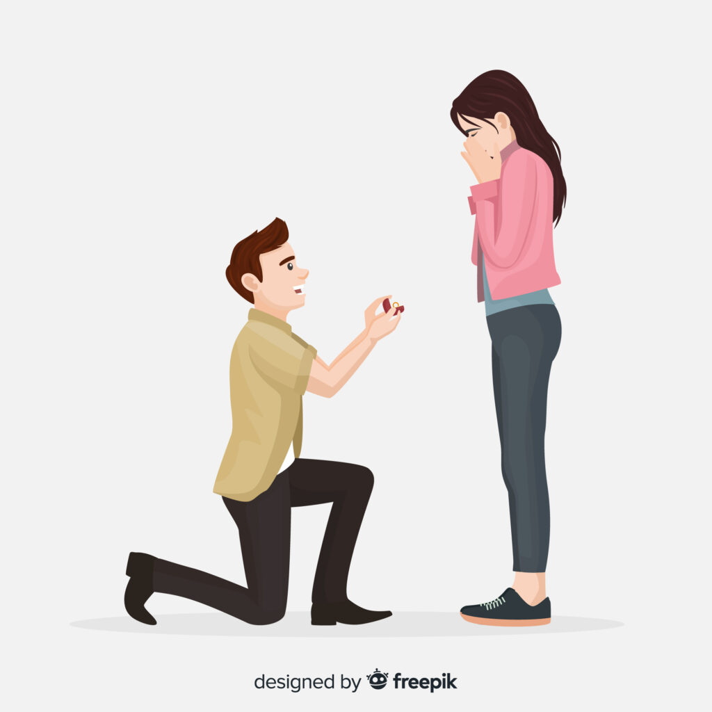 How long does it take the average man to propose?