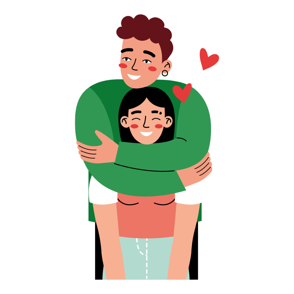 man and woman hugging 2